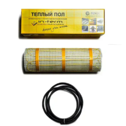 Нагрівальний мат двожильний IN-THERM 200 Вт/м² (Чехія) для вкладання під плитку в плитковий клей