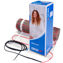 Нагрівальний мат двожильний екранований DEVI COMFORT DTIR-150 150W/m2 (Данія/Польща) для вкладання під плитку