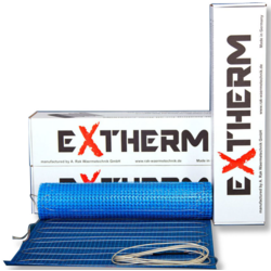 Нагрівальний мат надтонкий 1,5 мм одножильний Extherm ETL 200W/m2 (Німеччина) для вкладання під ламінат і легкі напольні покриття